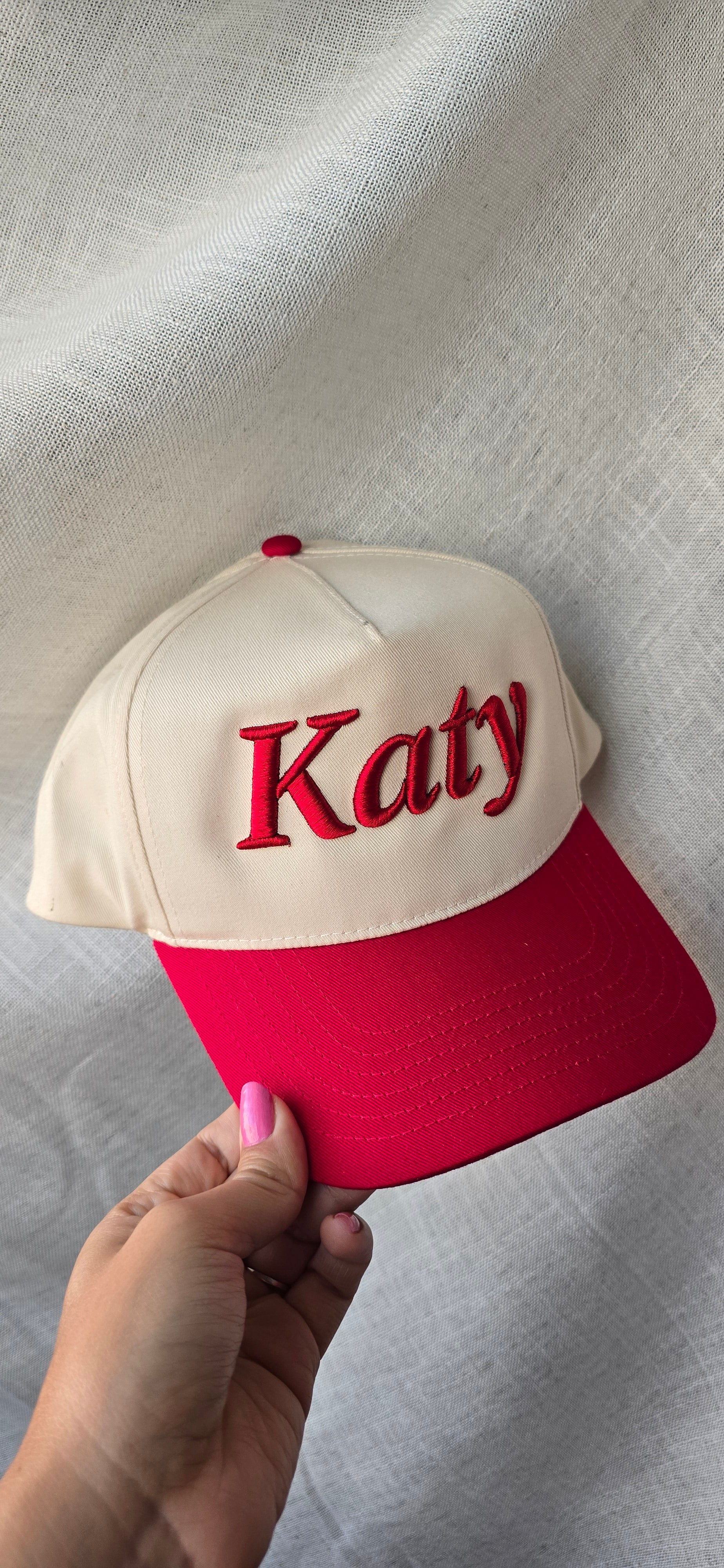 Katy Hat – Bold 3D Puff Embroidered Streetwear Cap
