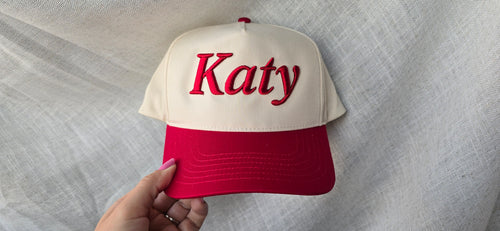 Katy Hat – Bold 3D Puff Embroidered Streetwear Cap