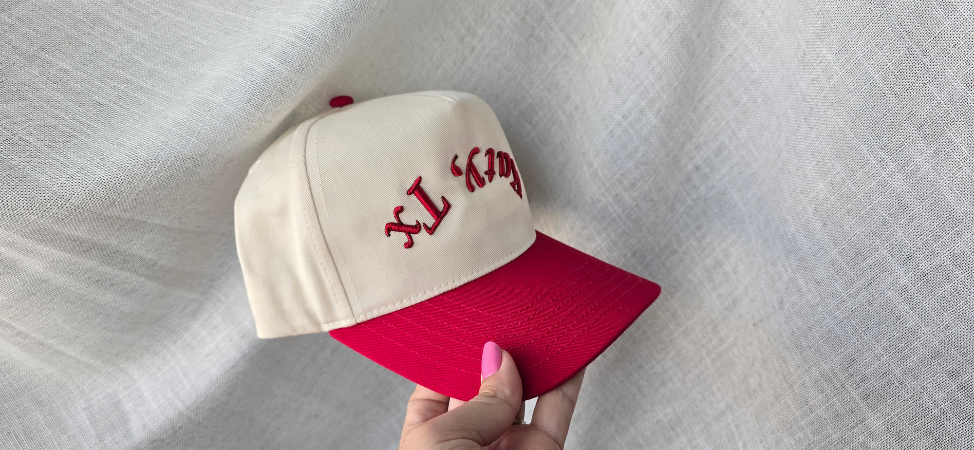 Katy TX Curved Hat – Upside Down 3D Puff Embroidered Snapback