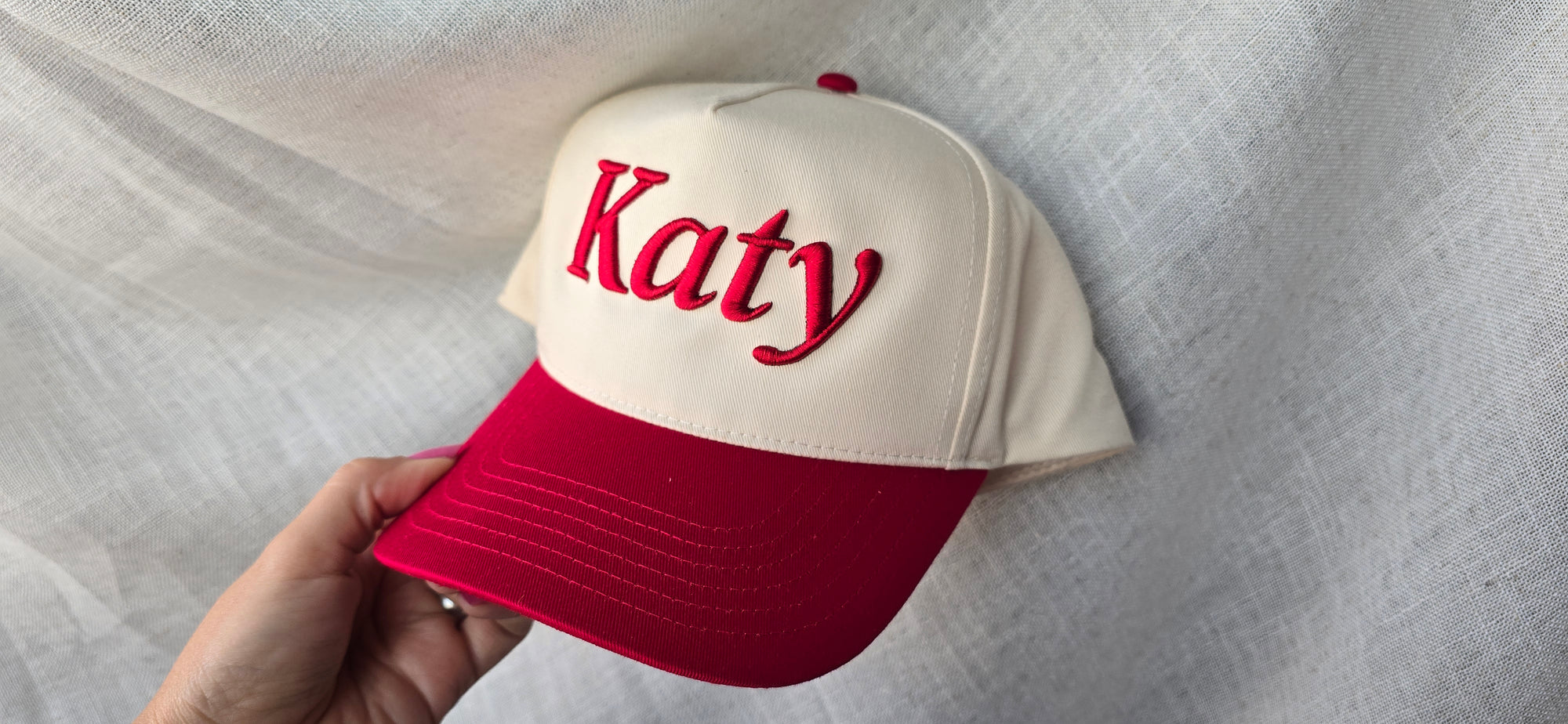 Katy Hat – Bold 3D Puff Embroidered Streetwear Cap